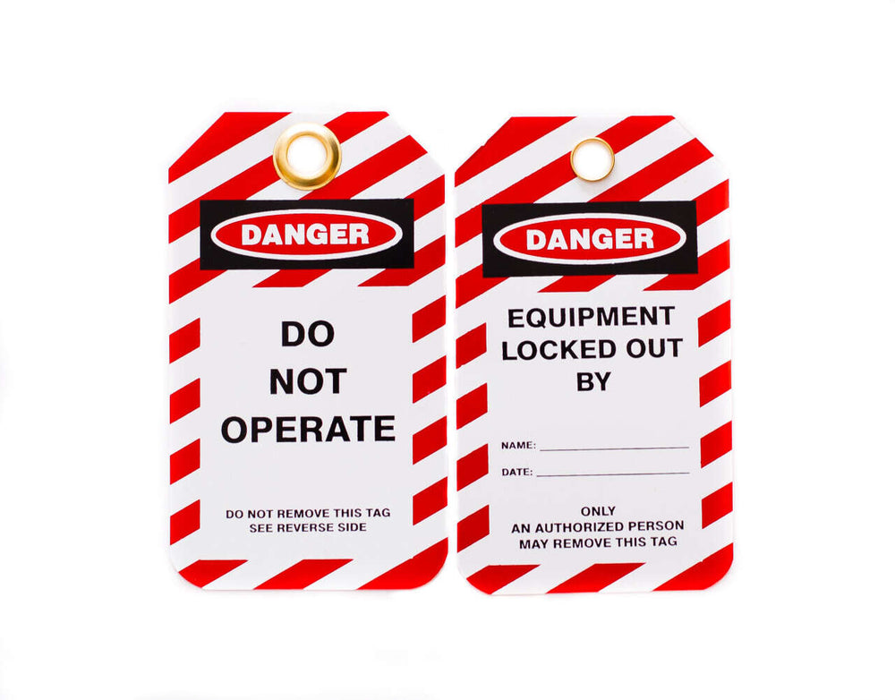 Do Not Operate With Brass Grommet Lockout Tags | 7343