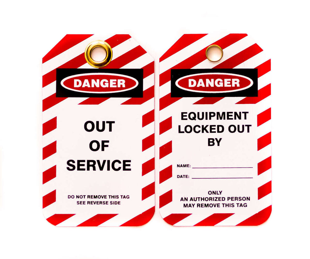 Out of Service, With Brass Grommet Lockout Tags | 7344