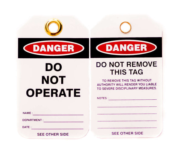 Do Not Operate Lockout Tags | 7348