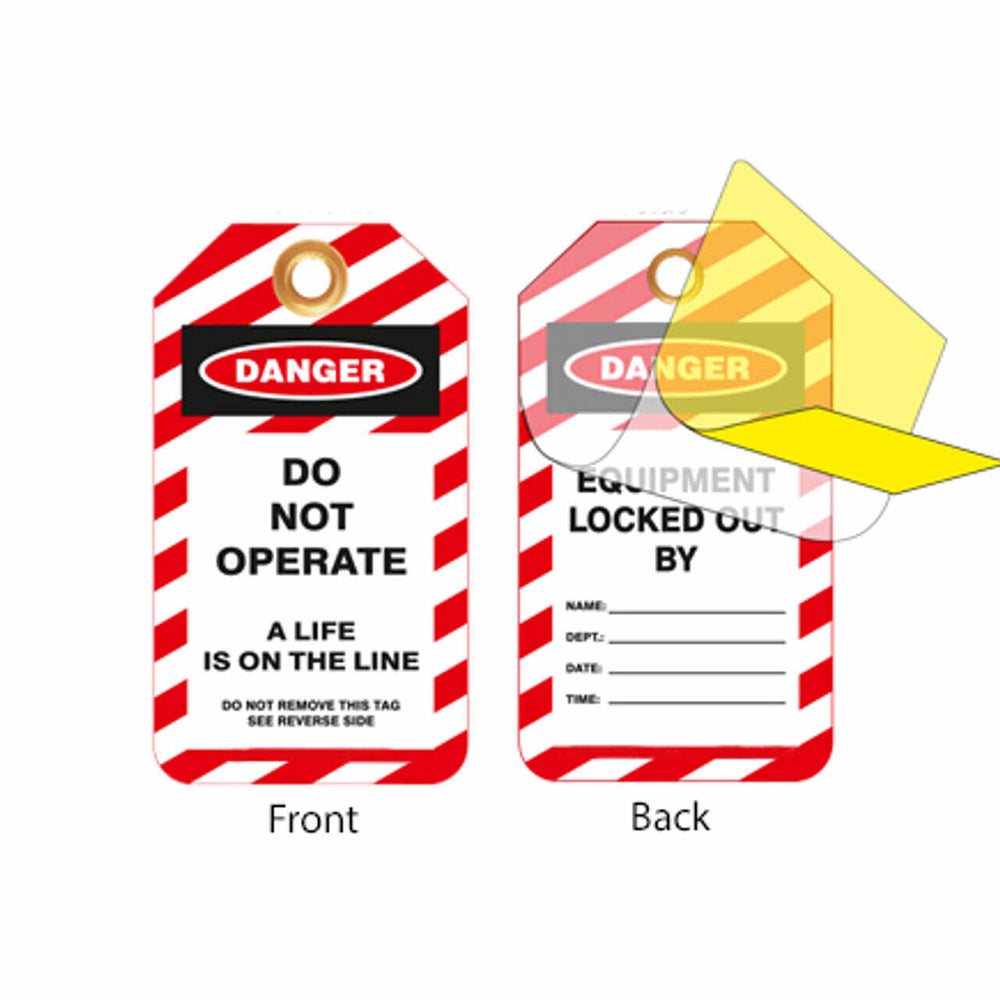 Do Not Operate Self-laminating Lockout Tag | 7350