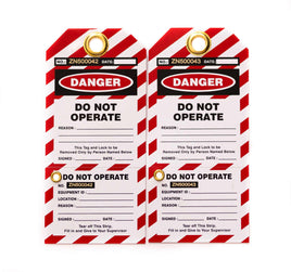 Do Not Operate With Perforated Stub Lockout Tags | 7352