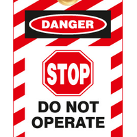 Stop Do Not Operate Lockout Tags | 7357