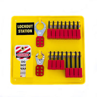 Mini Lockout Tagout Station With 16 Locks Fully Stocked | 7372