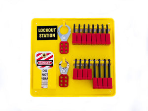 Mini Lockout Tagout Station With 16 Locks Fully Stocked | 7372