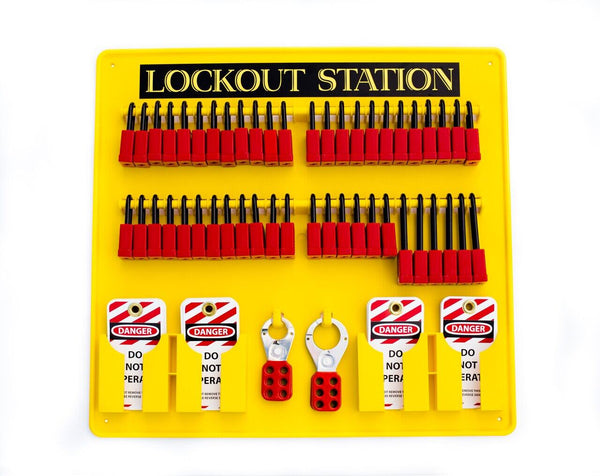 Mini Lockout Station With 48 Locks Fully Stocked | 7373