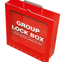 Group Lock Box Steel Red 9 Padlock Capacity | 7387