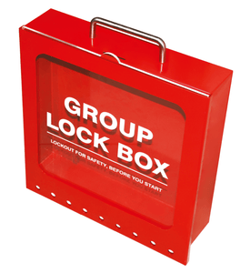 Group Lock Box Steel Red 9 Padlock Capacity | 7387