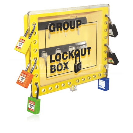 Group Lockout Box Wall Mount Plastic 29 Lock Capacity | 7389