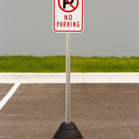 No Parking, with Symbol Sign Kit With Post/Base | 7449