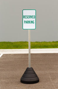 Reserved Parking Sign Kit With Post/Base | 7458