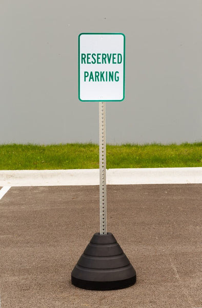 Reserved Parking Sign Kit With Post/Base | 7458