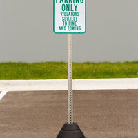 Permit Parking Only Sign Kit With Post/Base | 7465