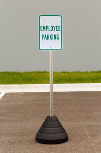 Employee Parking Sign Kit With Post/Base | 7468