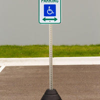 Handicapped Reserved Parking Sign Kit With Post/Base | 7478