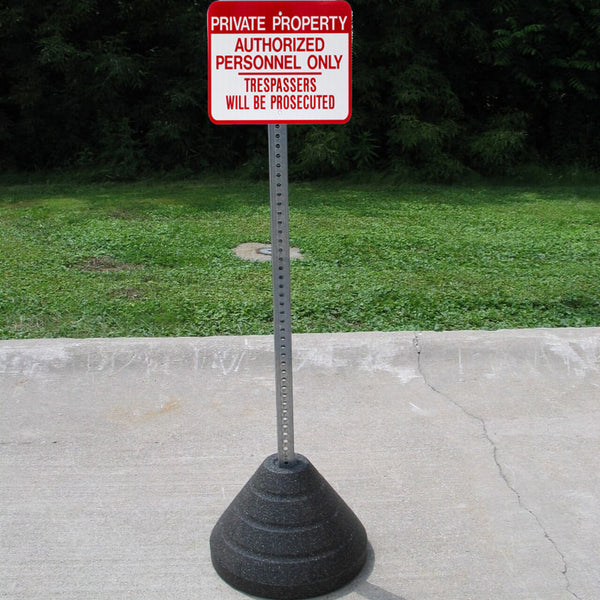 Private Property, Authorized Personnel Sign Kit With Post/Base | 7480