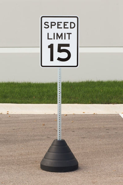 Speed Limit 15 Sign Kit With Post/Base | 7483