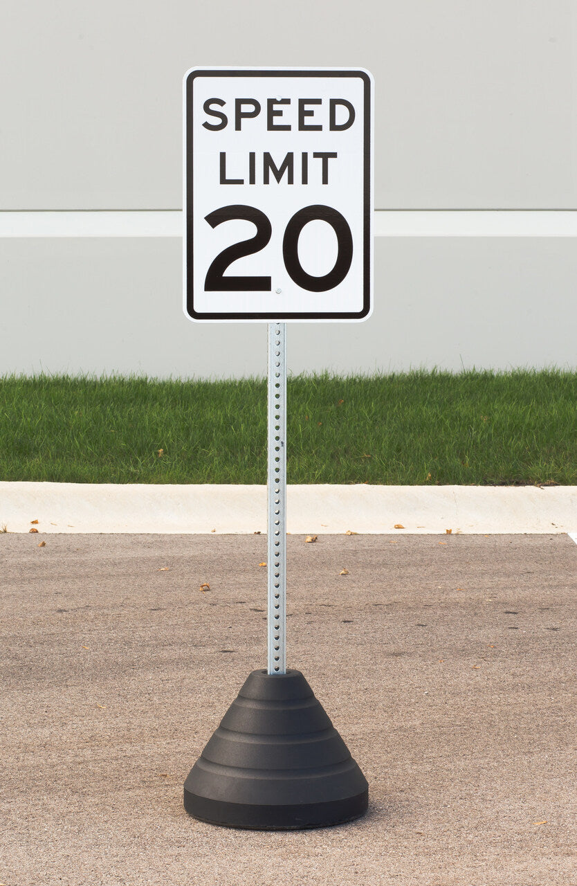 Speed Limit 20 Sign Kit With Post/Base | 7484