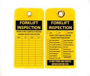 Forklift Inspection - Forklift Tags | 7501