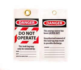 Danger Do Not Operate Lockout Tags | 7502