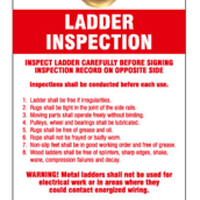 Ladder Inspection Safety Tags | 7515