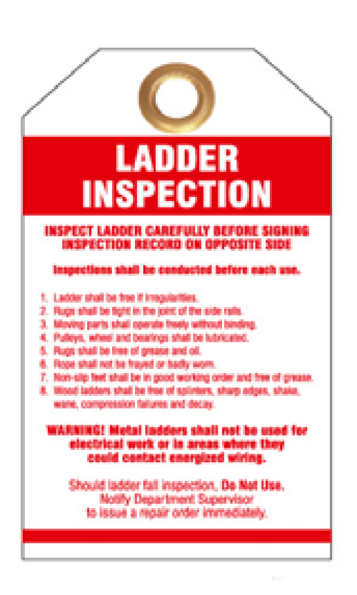 Ladder Inspection Safety Tags | 7515