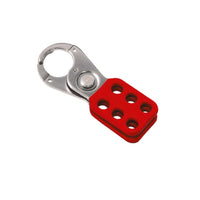 Coated Steel Red Hasp 1" Jaw Diameter Without Tabs | 7619