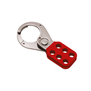 Coated Steel Red Hasp 1.5" Jaw Diameter Without Tabs | 7620