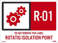 Rotating Isolation Point Labels Sequential Numbering 1-10
