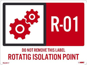 Rotating Isolation Point Labels Sequential Numbering 1-10