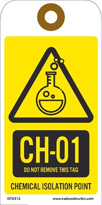 Chemical Isolation Point Tags Sequential Numbering 1-10