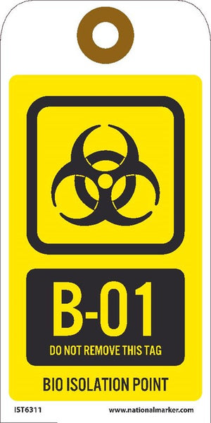 Bio Isolation Point Tags Sequential Numbering 1-10