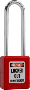 Padlock, 3" KD Red, Thermoplastic | 910KD-RED