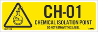 Chemical Isolation Point Labels Sequential Numbering 1-10
