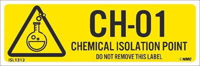 Chemical Isolation Point Labels Sequential Numbering 1-10