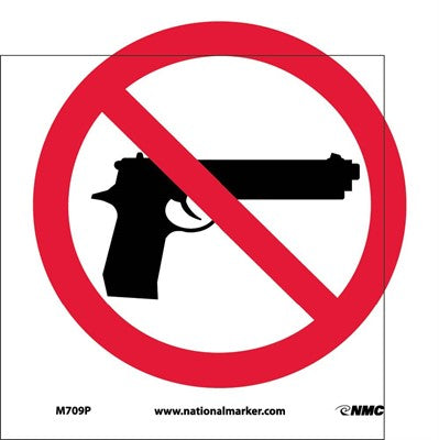 NO FIREARMS (GRAPHIC ONLY), 8 X 8, PS VINYL