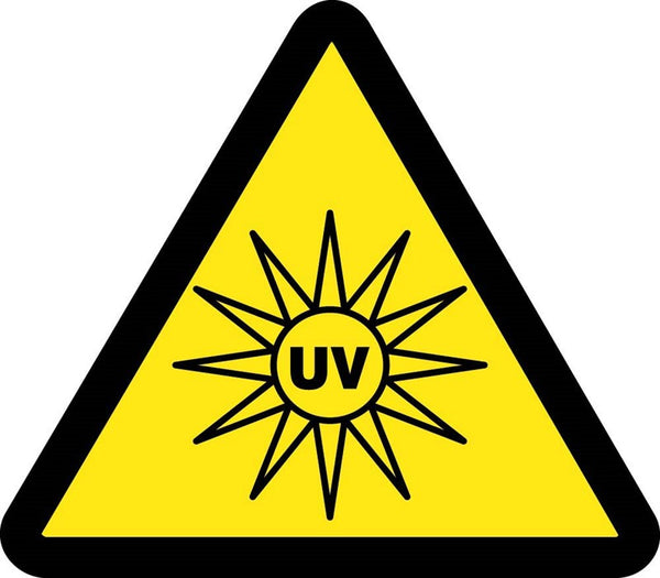 LABEL, GRAPHIC FOR UV HAZARD, 2IN DIA, PS VINYL