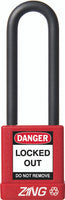RecycLock Padlock, Keyed Different, 3" Shackle and 1.75" Body - Red
