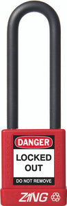 RecycLock Padlock, Keyed Different, 3" Shackle and 1.75" Body - Red