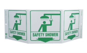TRI-VIEW, SAFETY SHOWER, 7.5X20, RECYCLE PLASTIC