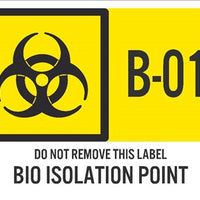 Bio Isolation Point Labels Sequential Numbering 1-10