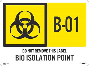 Bio Isolation Point Labels Sequential Numbering 1-10