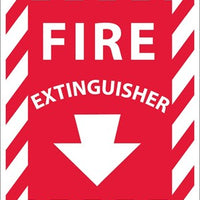 FIRE EXTINGUISHER, 12X9, RIGID PLASTIC