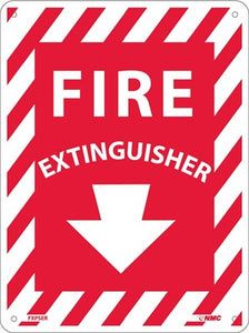 FIRE EXTINGUISHER, 12X9, RIGID PLASTIC