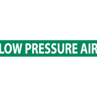 PIPEMARKER, LOW PRESSURE AIR, 2X14, 1 1/4 LETTER,  PS VINYL