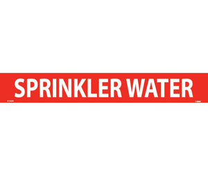 PIPEMARKER, PS VINYL, SPRINKLER WATER, 2X14  1 1/4" CAP HEIGHT