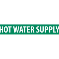 PIPEMARKER, HOT WATER SUPPLY, 2X14, 1 1/4 LETTER,  PS VINYL