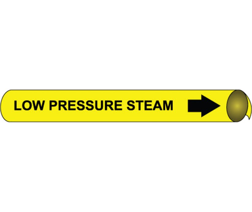 PIPEMARKER PRECOILED, LOW PRESSURE STEAM B/Y, FITS 3/4