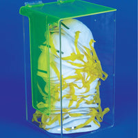ACRYLIC, DUST MASK DISPENSER WITH COVER, 12.5h x6w x6d