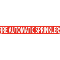 PIPEMARKER, PS VINYL, FIRE AUTOMATIC SPRINKLERS, 1X9  3/4" CAP HEIGHT
