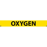PIPEMARKER, PS VINYL, OXYGEN, 1X9  3/4" CAP HEIGHT